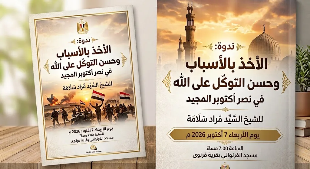 ندوة الأخذ بالأسباب وحسن التوكل على الله في نصر أكتوبر المجيد