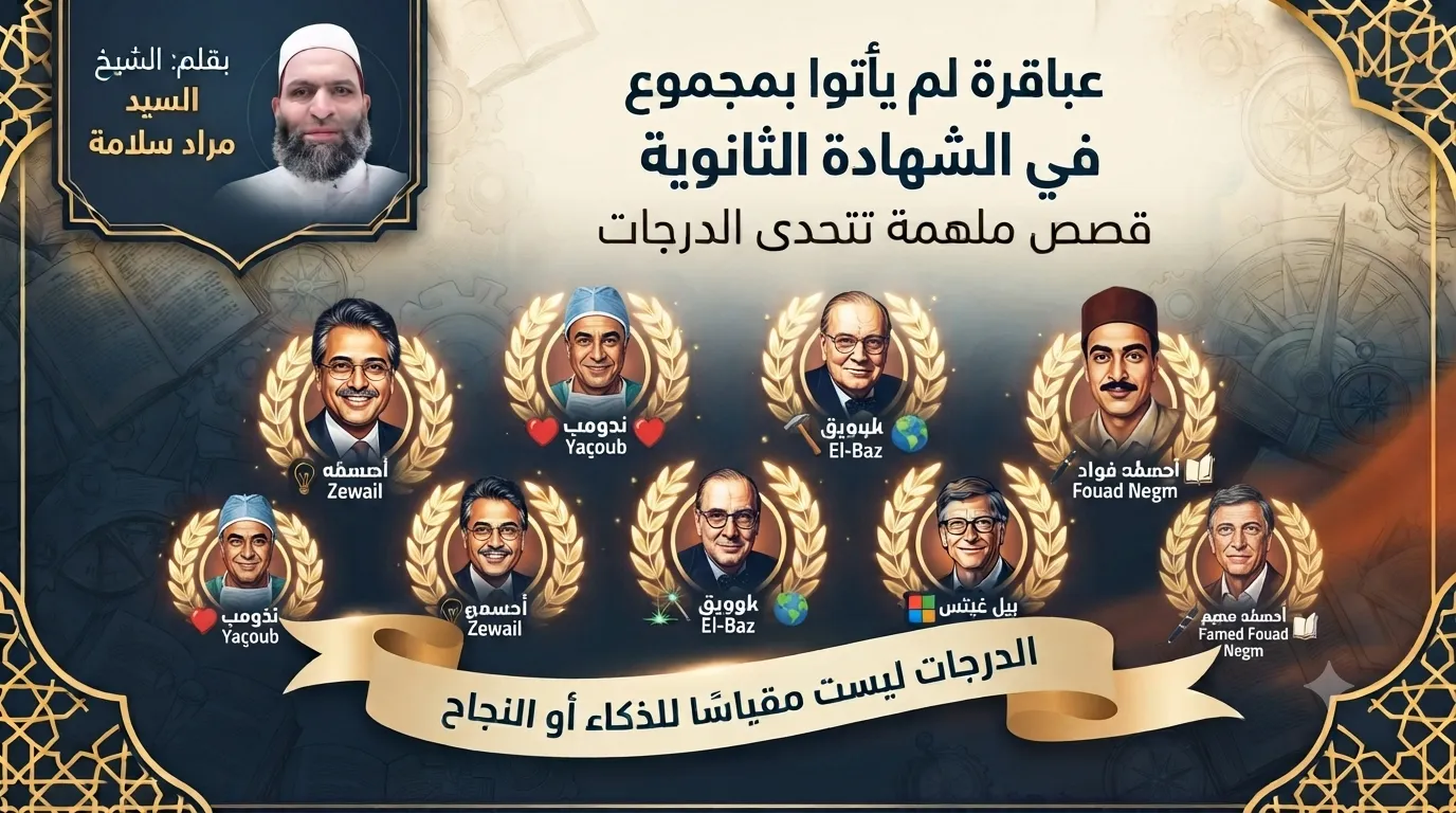 عباقرة لم يأتوا بمجموع في الشهادة الثانوية