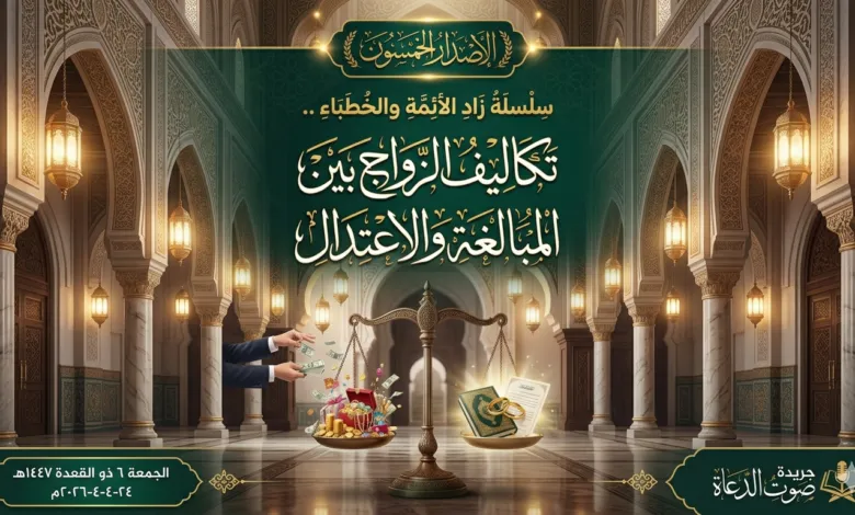تحفة الخطيب بقصص خطبة الجمعة القادمة تكاليف الزواج بين المبالغة والاعتدال