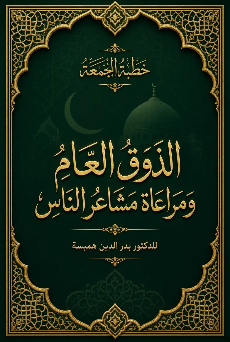  الذوق العام ومراعاة مشاعر الناس